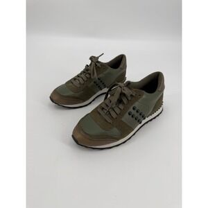 Coach‎ C101 Olive Green Suede Leather Rivet Sneakers Low Top G5047 US 5.5B
